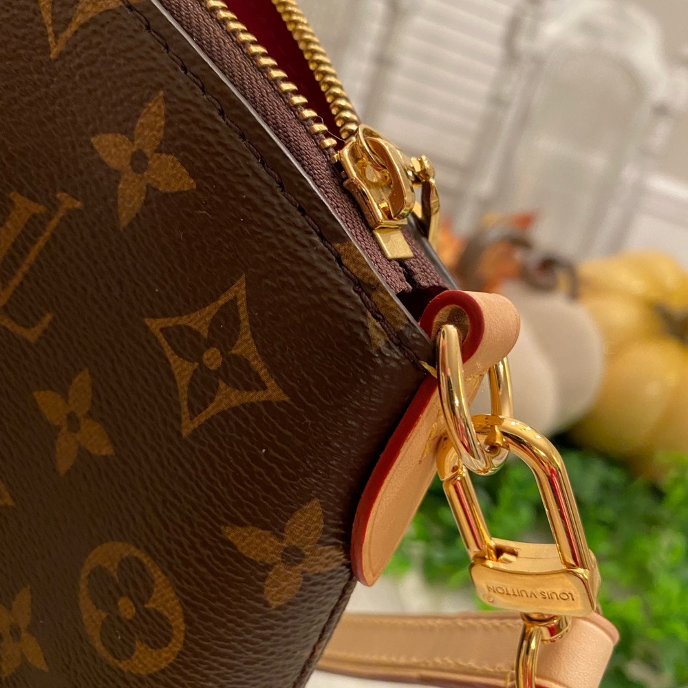 Louis Vuitton Boetie Monogram Canvas Shoulder Bag - Brown with Natural Trim